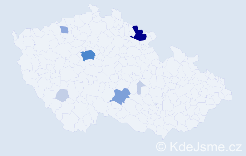 Příjmení: 'Kamitz', počet výskytů 23 v celé ČR