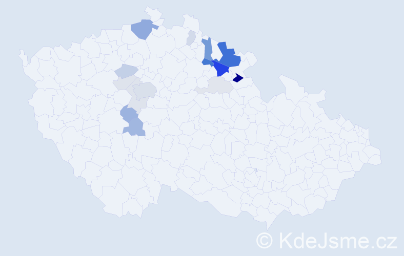 Příjmení: 'Baudischová', počet výskytů 43 v celé ČR