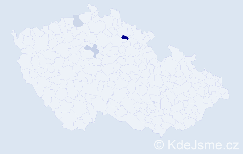 Příjmení: 'Rejňák', počet výskytů 4 v celé ČR