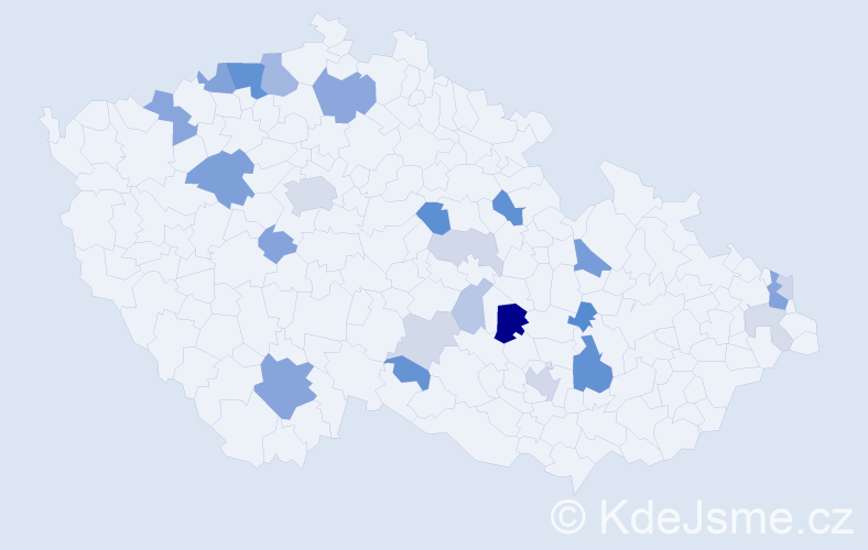 Příjmení: 'Roudenská', počet výskytů 63 v celé ČR