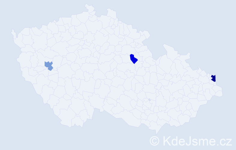 Příjmení: 'Fajtšáková', počet výskytů 15 v celé ČR