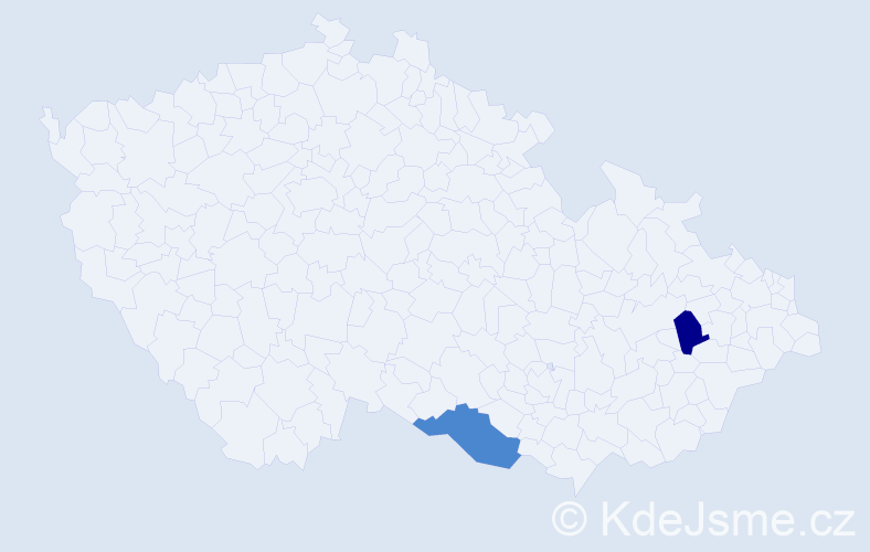 Příjmení: 'Folter', počet výskytů 4 v celé ČR