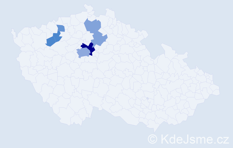 Příjmení: 'Ryk', počet výskytů 24 v celé ČR