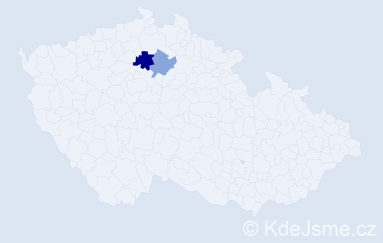 Příjmení: 'Rašák', počet výskytů 11 v celé ČR