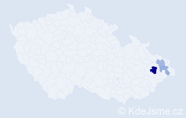 Příjmení: 'Butkov', počet výskytů 6 v celé ČR