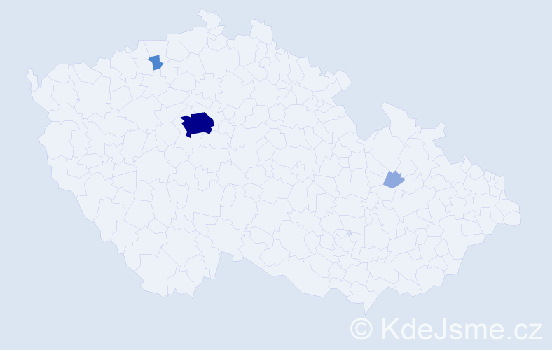 Příjmení: 'Bandur', počet výskytů 10 v celé ČR