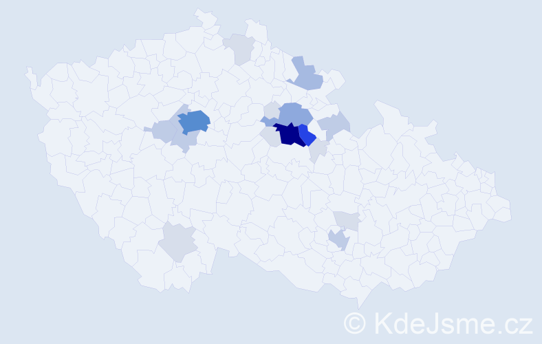 Příjmení: 'Skutil', počet výskytů 63 v celé ČR