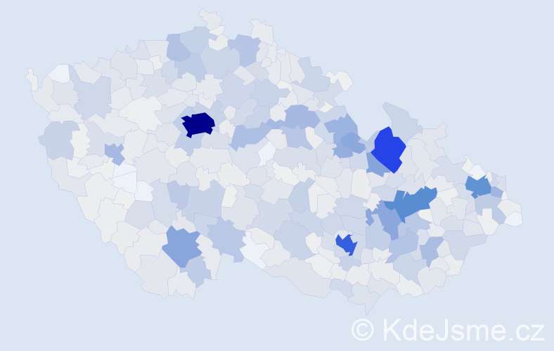 Příjmení: 'Kubíčková', počet výskytů 4259 v celé ČR