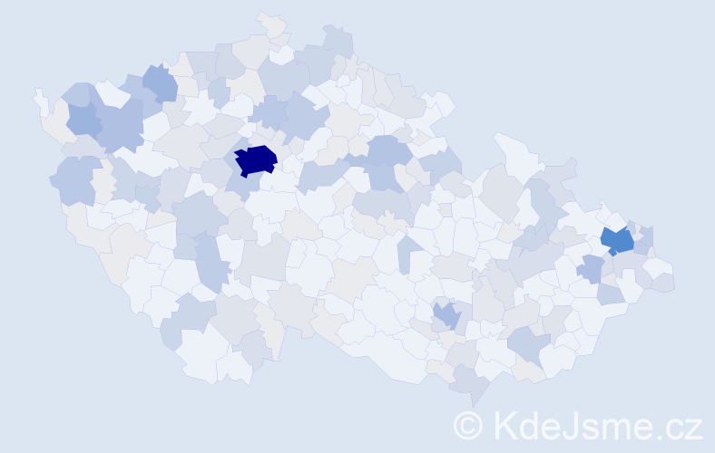 Příjmení: 'Hudák', počet výskytů 572 v celé ČR