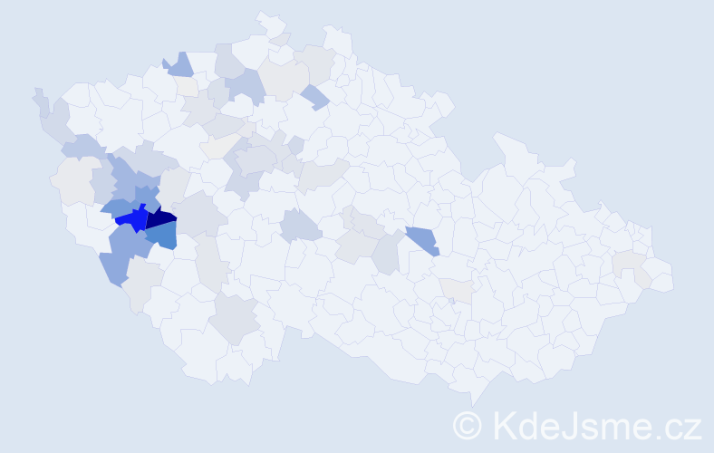 Příjmení: 'Baumruk', počet výskytů 288 v celé ČR