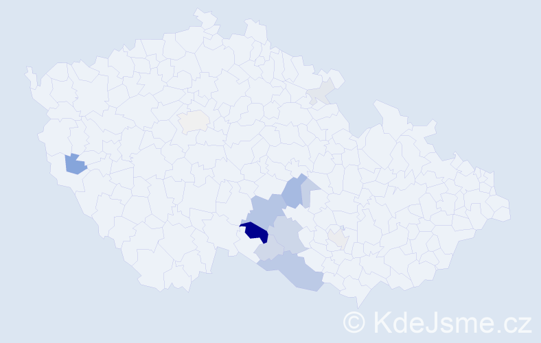 Příjmení: 'Ganzwohlová', počet výskytů 34 v celé ČR