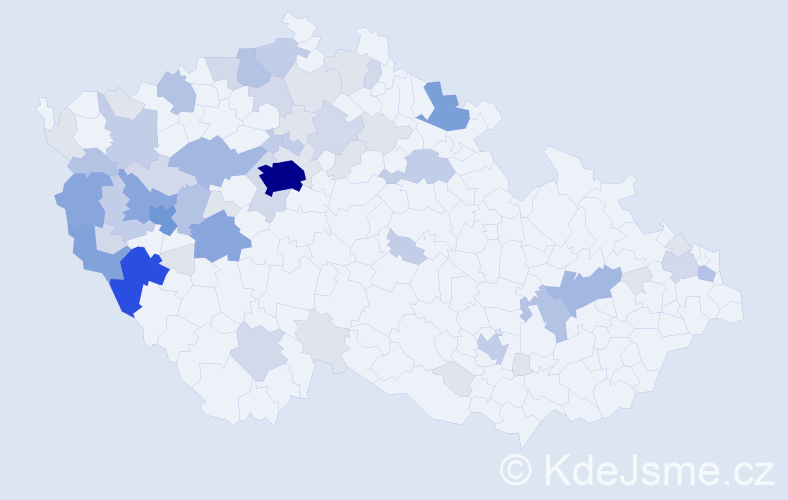 Příjmení: 'Drozda', počet výskytů 200 v celé ČR