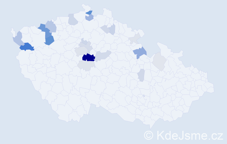 Příjmení: 'Bandas', počet výskytů 82 v celé ČR