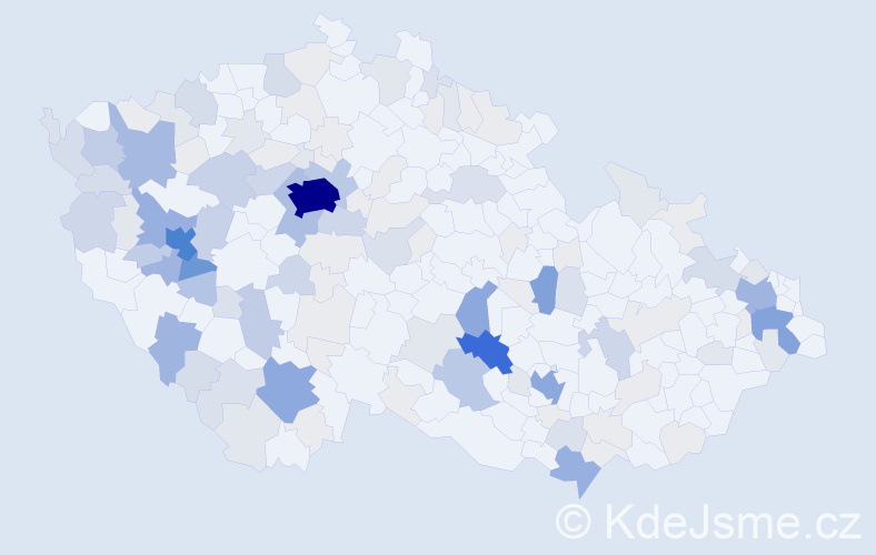 Příjmení: 'Milota', počet výskytů 529 v celé ČR