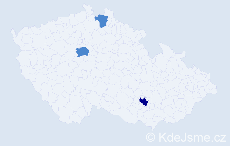 Příjmení: 'Bertini', počet výskytů 5 v celé ČR