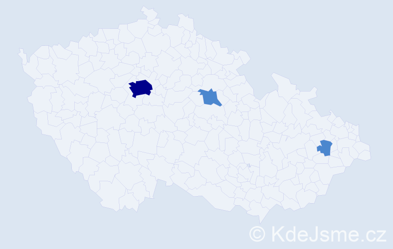 Příjmení: 'Collis', počet výskytů 5 v celé ČR
