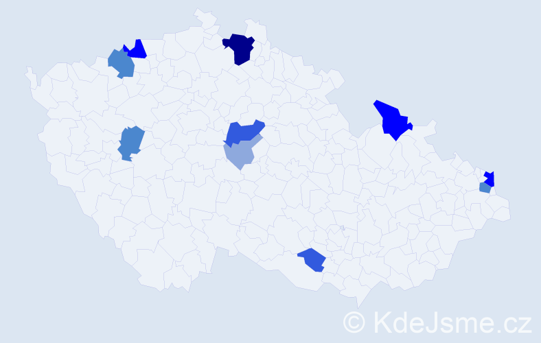 Příjmení: 'Čarnogurská', počet výskytů 30 v celé ČR