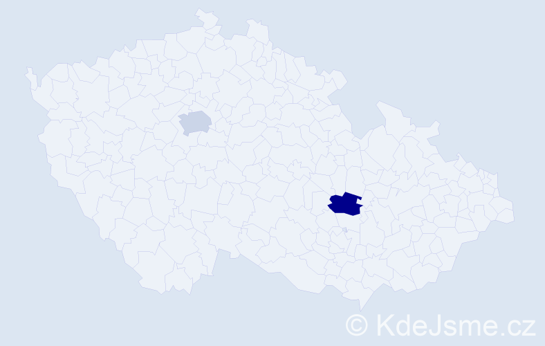 Příjmení: 'Kiseljovová', počet výskytů 2 v celé ČR