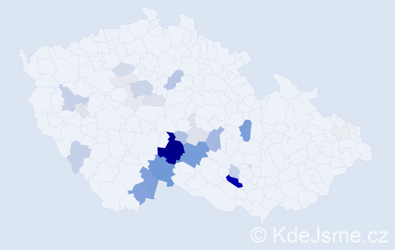 Příjmení: 'Aldorf', počet výskytů 98 v celé ČR