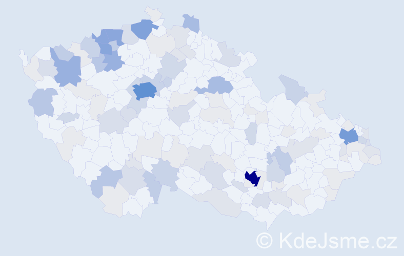 Příjmení: 'Filo', počet výskytů 379 v celé ČR