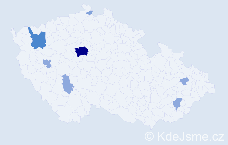 Příjmení: 'Santoro', počet výskytů 18 v celé ČR