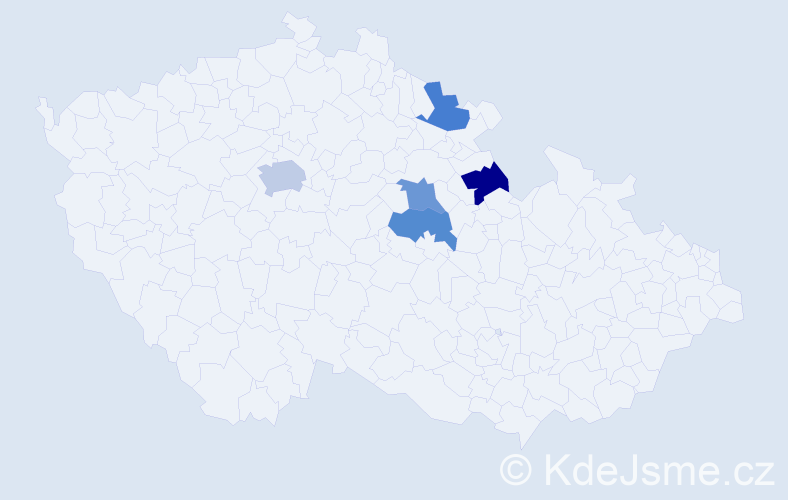 Příjmení: 'Feyfar', počet výskytů 6 v celé ČR
