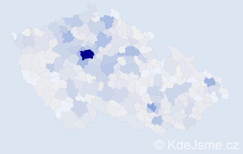 Příjmení: 'Charvát', počet výskytů 2934 v celé ČR
