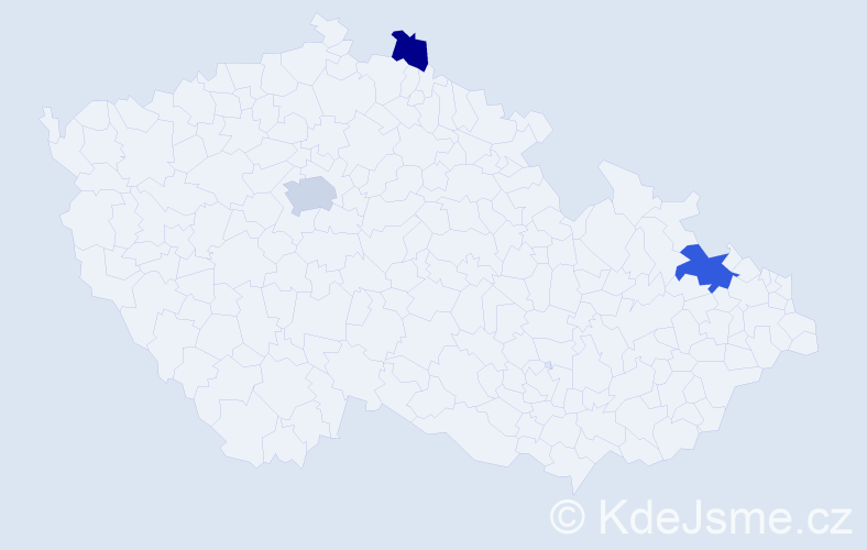 Příjmení: 'Myslíkovjan', počet výskytů 5 v celé ČR