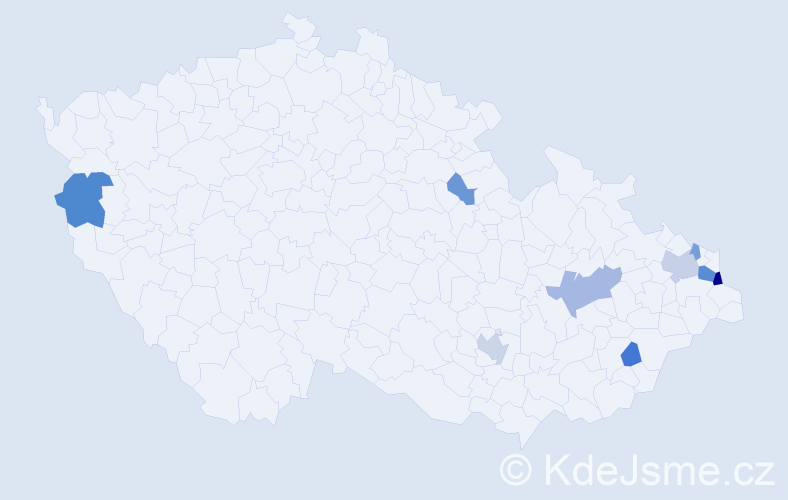 Příjmení: 'Tannenberg', počet výskytů 18 v celé ČR