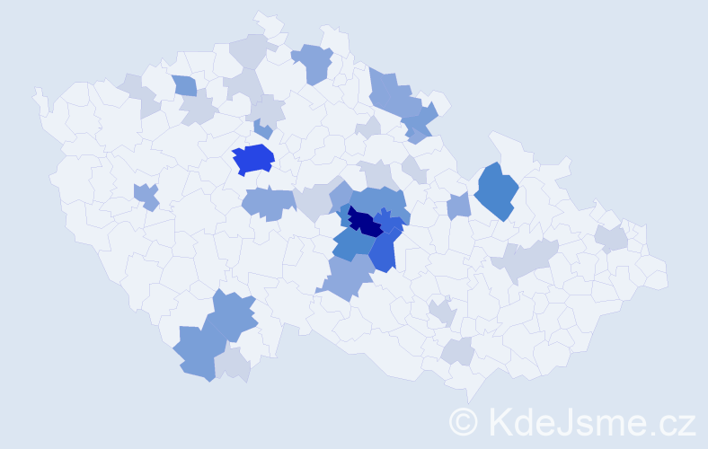 Příjmení: 'Losenická', počet výskytů 115 v celé ČR