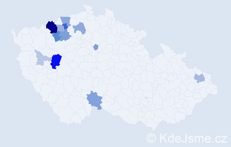 Příjmení: 'Adi', počet výskytů 40 v celé ČR