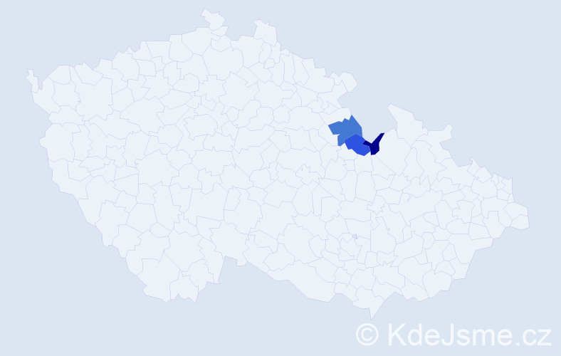 Příjmení: 'Rölle', počet výskytů 5 v celé ČR