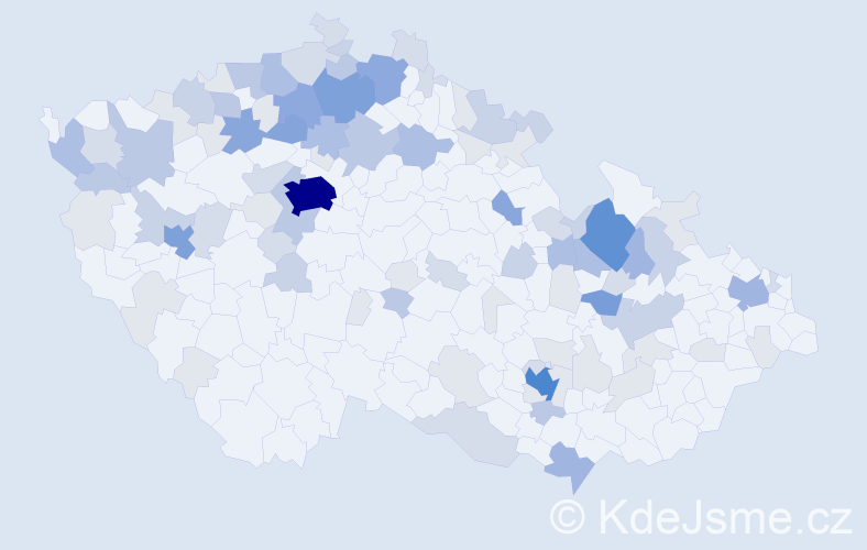Příjmení: 'Vogelová', počet výskytů 307 v celé ČR