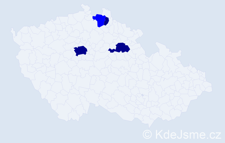 Příjmení: 'Karaqi', počet výskytů 7 v celé ČR