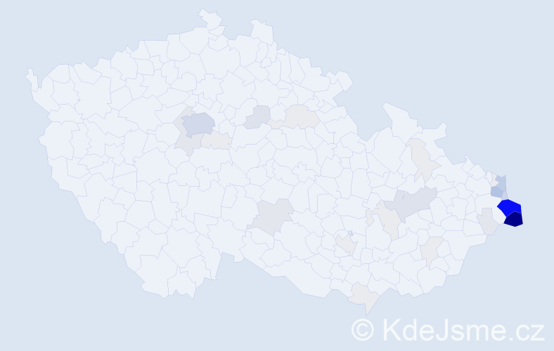 Příjmení: 'Lipowski', počet výskytů 190 v celé ČR