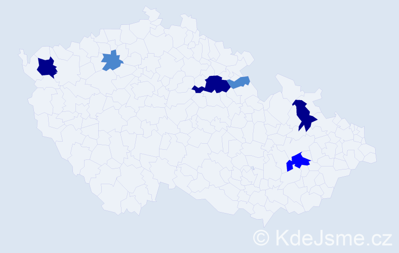 Příjmení: 'Fašánková', počet výskytů 13 v celé ČR