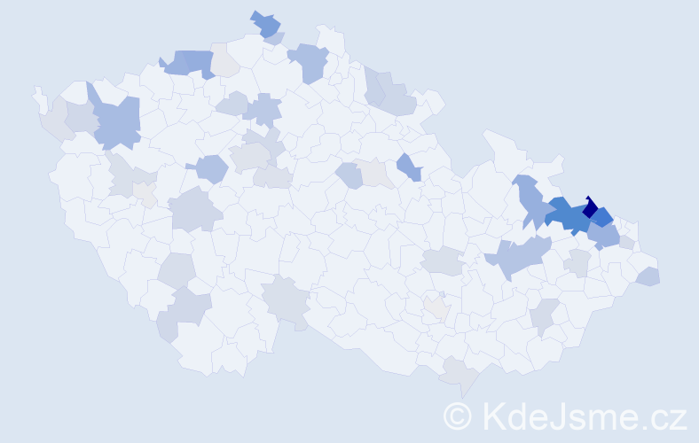 Příjmení: 'Thomasová', počet výskytů 132 v celé ČR