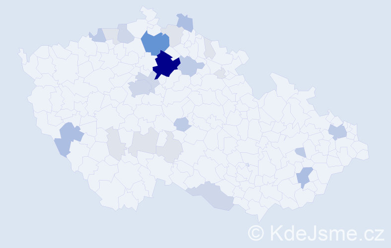 Příjmení: 'Čubanová', počet výskytů 82 v celé ČR