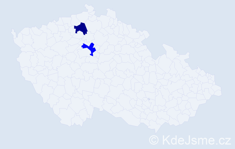 Příjmení: 'Kielb', počet výskytů 2 v celé ČR