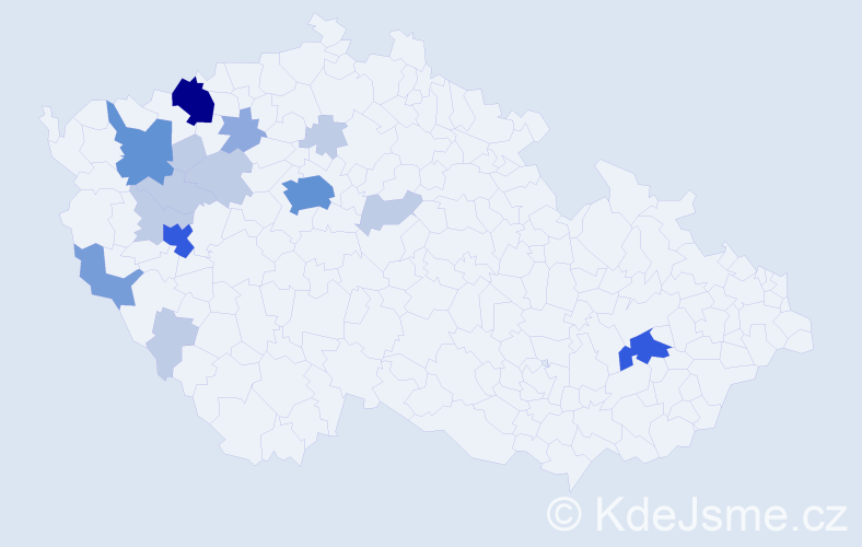 Příjmení: 'Arnetová', počet výskytů 42 v celé ČR