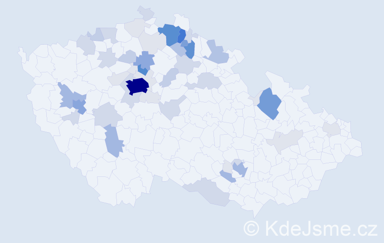 Příjmení: 'Hádková', počet výskytů 196 v celé ČR