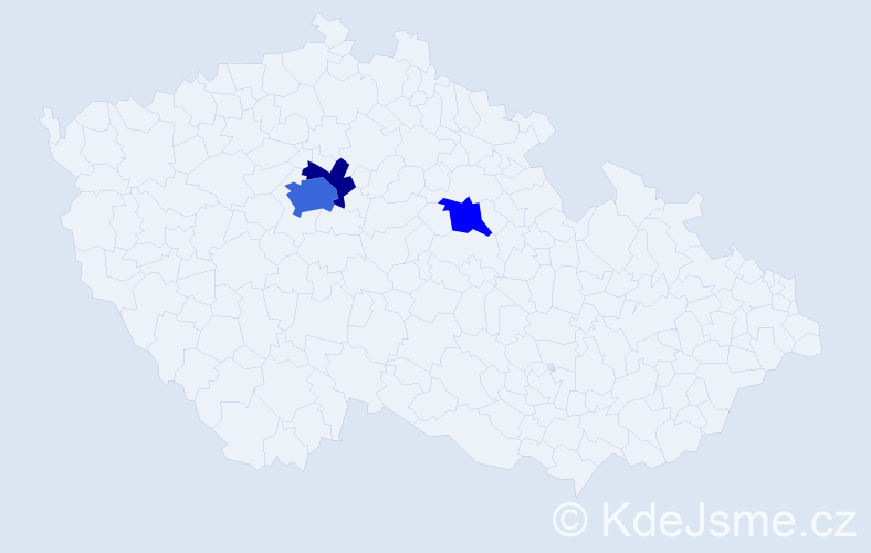 Příjmení: 'Kotten', počet výskytů 7 v celé ČR