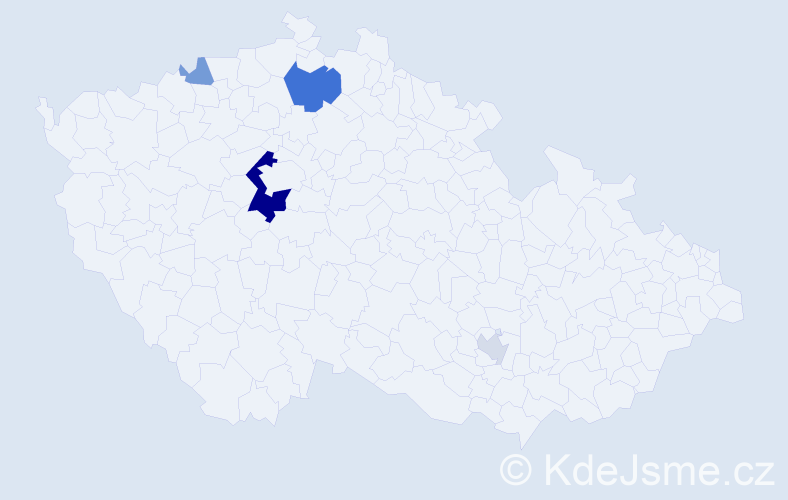 Příjmení: 'Chuchut', počet výskytů 12 v celé ČR