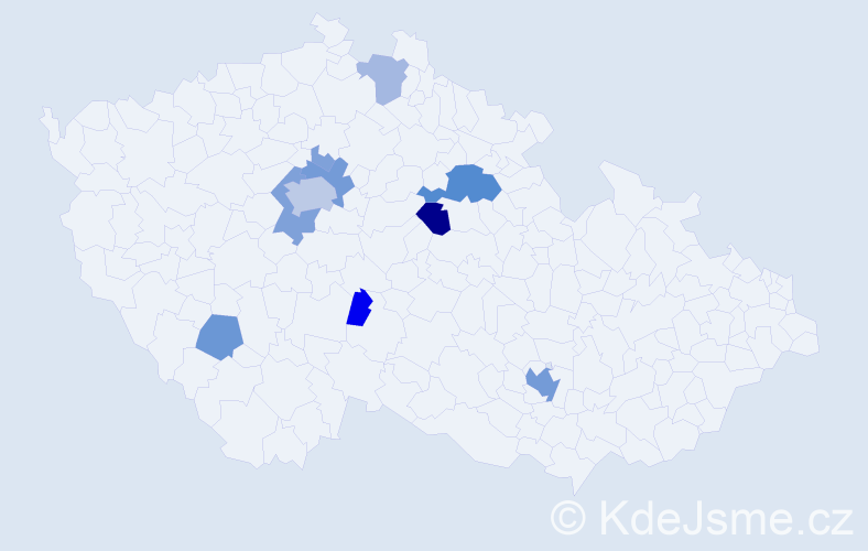 Příjmení: 'Grande', počet výskytů 39 v celé ČR