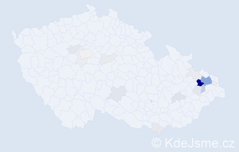 Příjmení: 'Bugyiová', počet výskytů 66 v celé ČR
