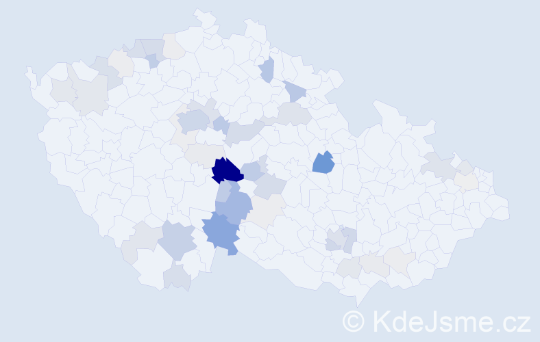 Příjmení: 'Vopálka', počet výskytů 177 v celé ČR
