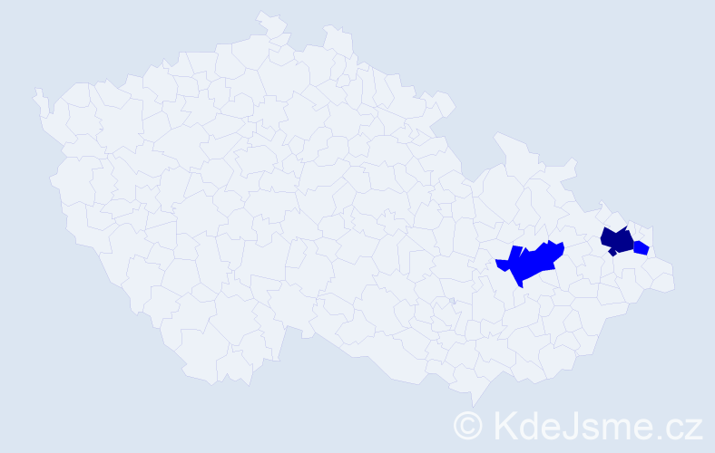 Příjmení: 'Siefert', počet výskytů 4 v celé ČR