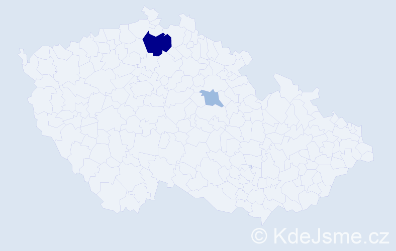 Příjmení: 'Versbach', počet výskytů 5 v celé ČR
