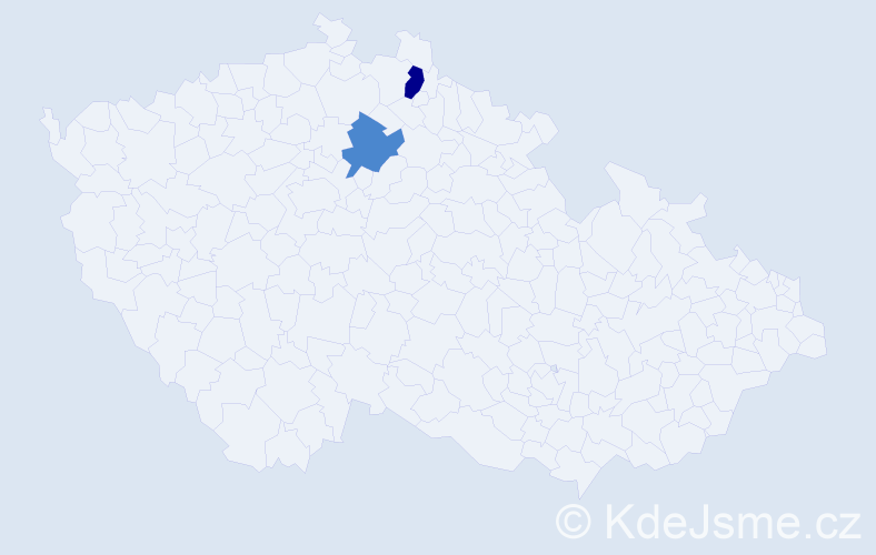 Příjmení: 'Rakáč', počet výskytů 4 v celé ČR
