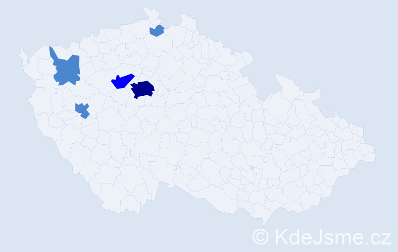 Příjmení: 'Möstl', počet výskytů 8 v celé ČR
